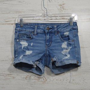 American Eagle Super Low Shorts Sz 4